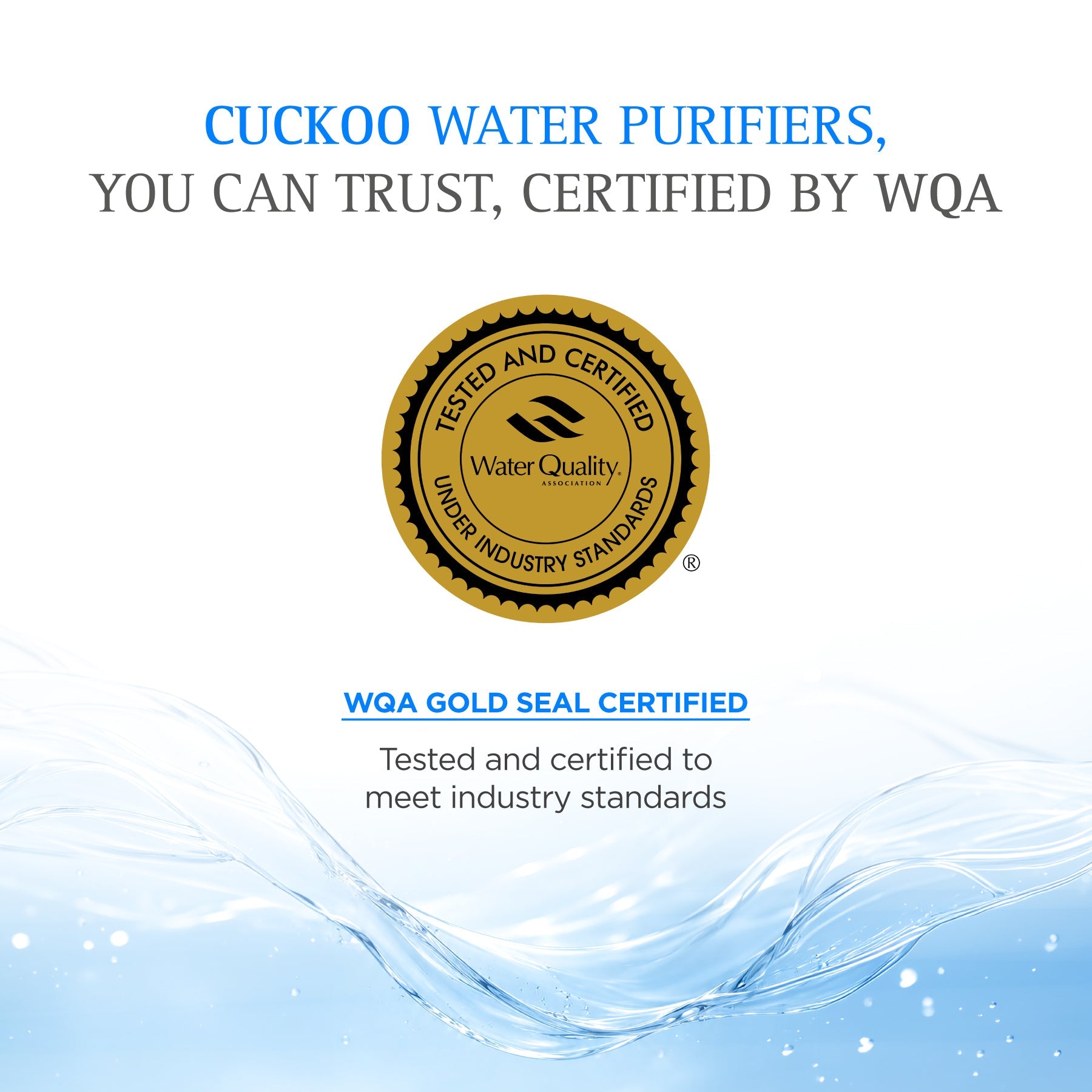 Cuckoo Water Purifiers WQA NSF/ANSI/CAN 372 Certification Information