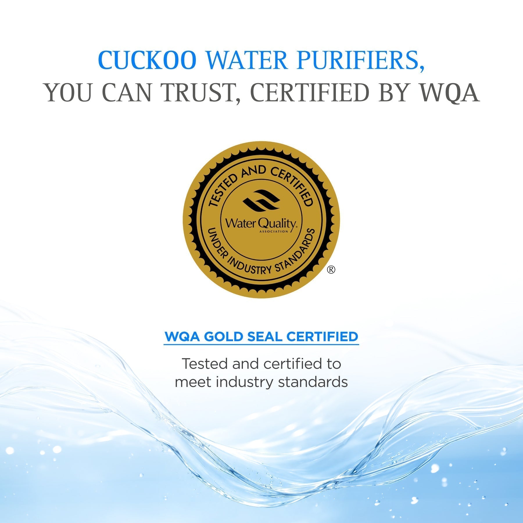 Cuckoo Water Purifiers WQA NSF/ANSI/CAN 372 Certification Information