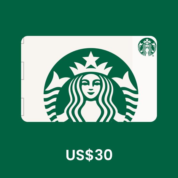Starbuck $30 Gift Card