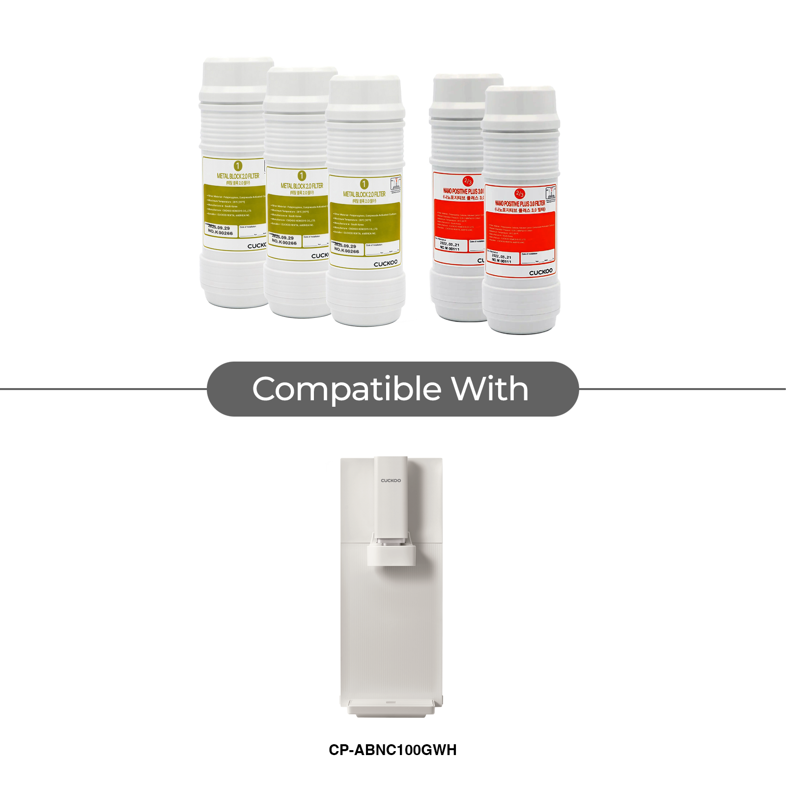 过滤器组合包（一年用量） ：CP-SN102HW – Cuckoo Rental