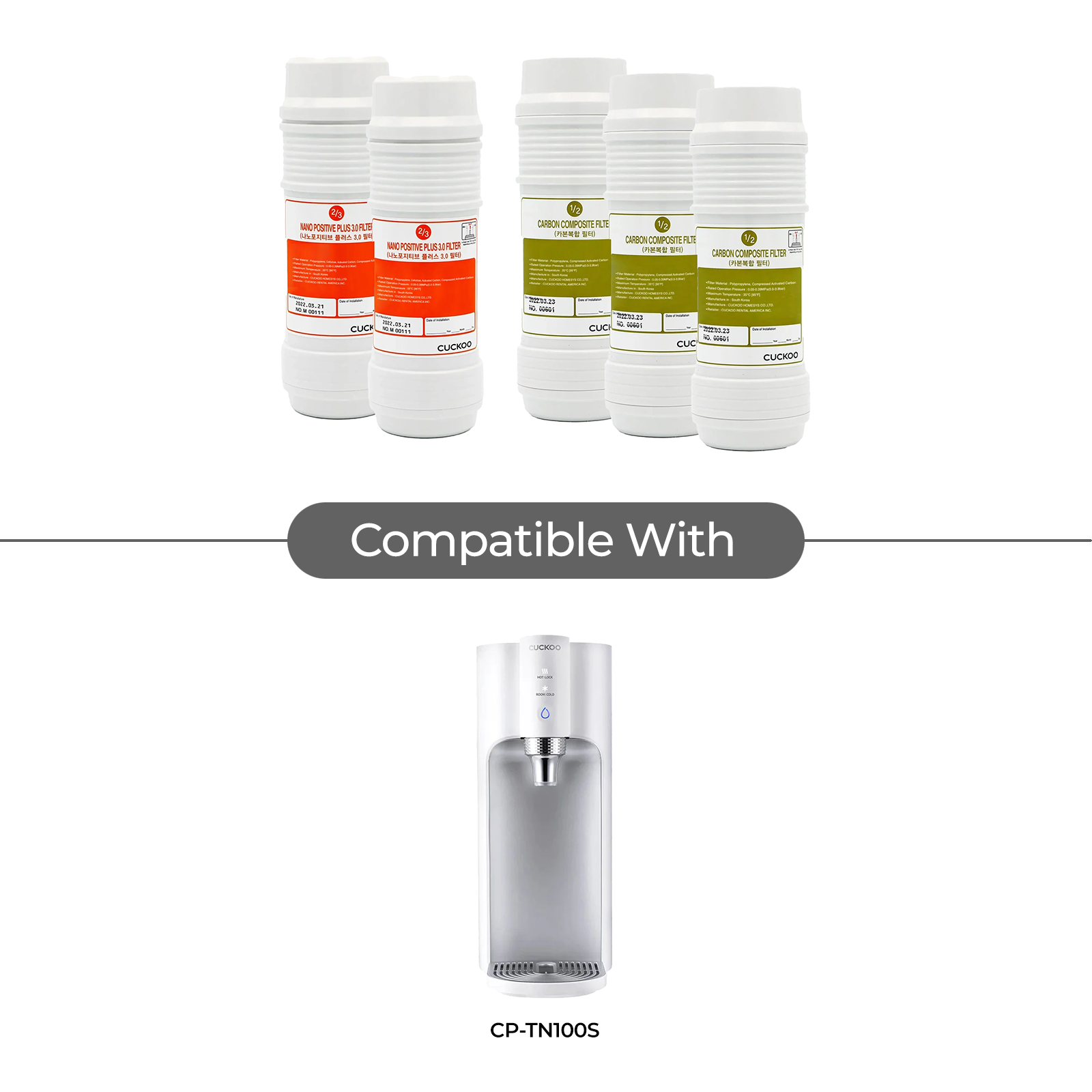 Filter Bundle (1 year supply) : CP-TN100/102 (CPFS-T12M0802US)