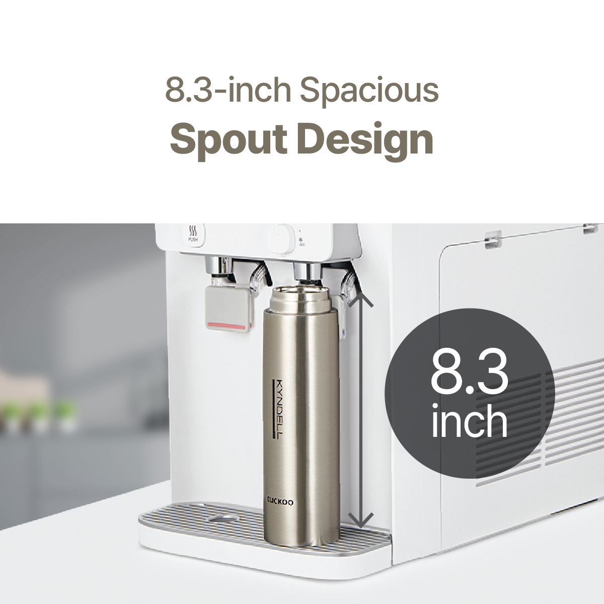 Cuckoo Nano+ Smart Wheel + One-Touch Cleaning Water Purifier (Countertop)