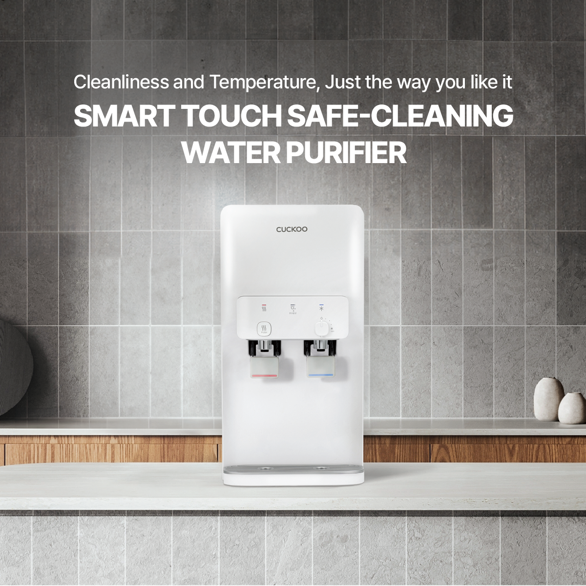 Cuckoo Nano+ Smart Wheel + One-Touch Cleaning Water Purifier (Countertop)