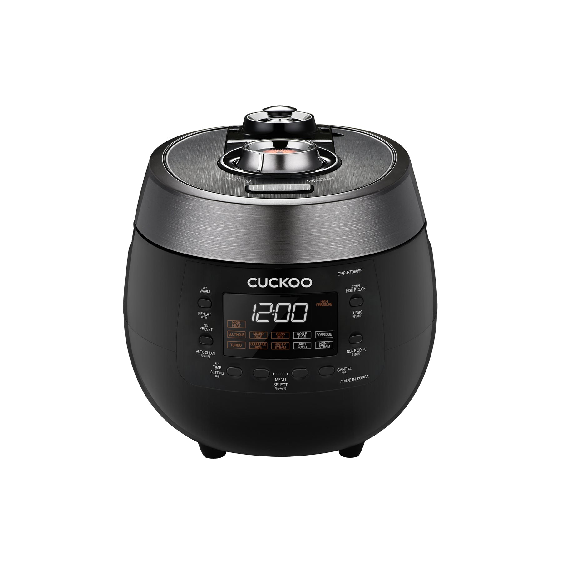 6-Cup HP Twin Pressure Rice Cooker black color