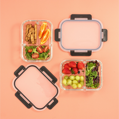 [A03] JoyJolt	3-Section Meal Prep Storage Containers, Set of 5
